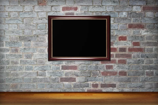 Picture frame on wall to put your own pictures in. — Stock Photo, Image