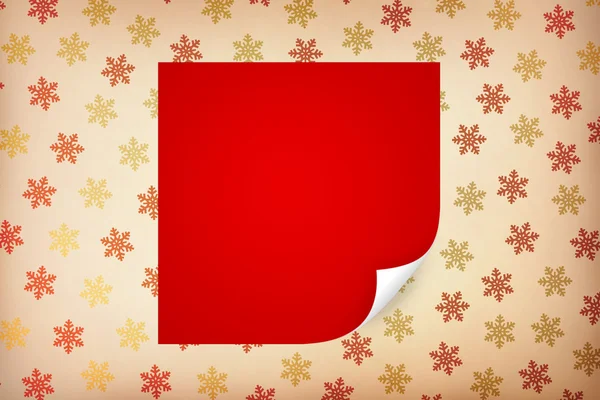 丸まった角と赤い紙. — ストック写真
