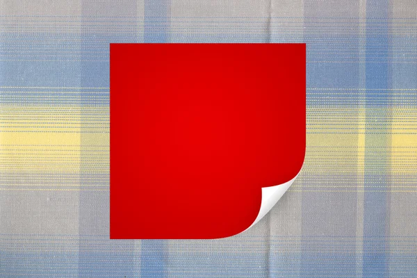 Kırmızı kağıt kıvrılmış köşesi — Stok fotoğraf