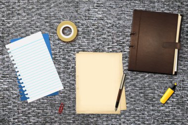 kalem ve kitap ofis kağıtları