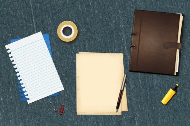 kalem ve kitap ofis kağıtları