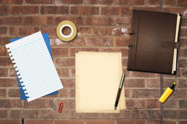 kalem ve kitap ofis kağıtları