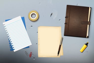 kalem ve kitap ofis kağıtları