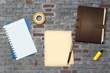 kalem ve kitap ofis kağıtları