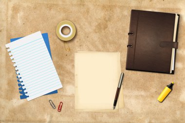 kalem ve kitap ofis kağıtları