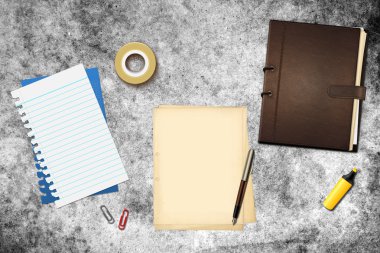 kalem ve kitap ofis kağıtları