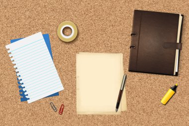 kalem ve kitap ofis kağıtları