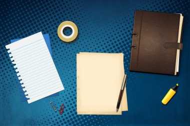 kalem ve kitap ofis kağıtları