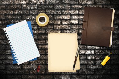 kalem ve kitap ofis kağıtları