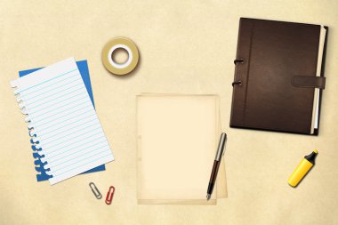 kalem ve kitap ofis kağıtları