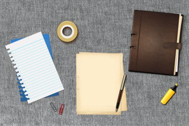 kalem ve kitap ofis kağıtları