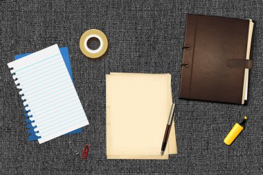 kalem ve kitap ofis kağıtları