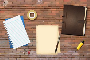 kalem ve kitap ofis kağıtları