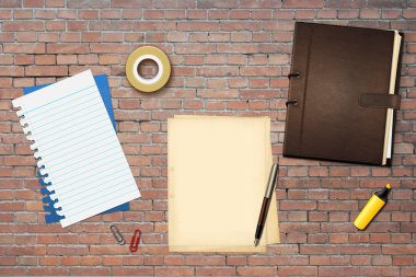 kalem ve kitap ofis kağıtları