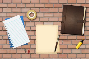 kalem ve kitap ofis kağıtları