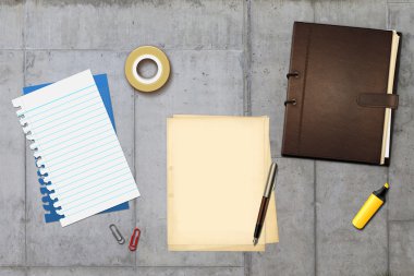 kalem ve kitap ofis kağıtları