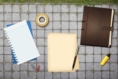 kalem ve kitap ofis kağıtları