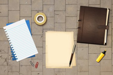 kalem ve kitap ofis kağıtları