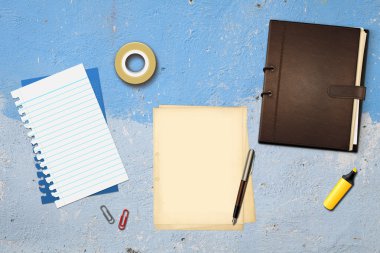 kalem ve kitap ofis kağıtları