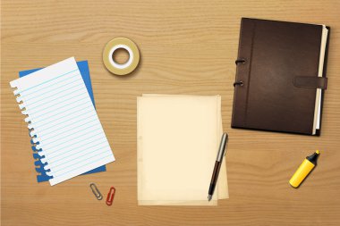 kalem ve kitap ofis kağıtları