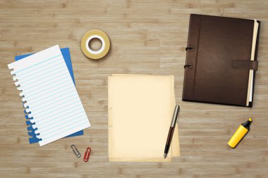 kalem ve kitap ofis kağıtları