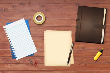 kalem ve kitap ofis kağıtları