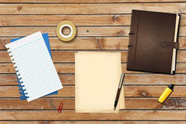 kalem ve kitap ofis kağıtları