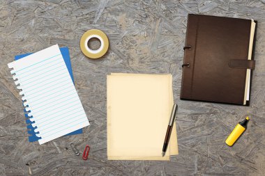 kalem ve kitap ofis kağıtları