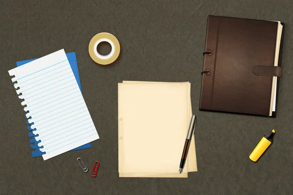 kalem ve kitap ofis kağıtları