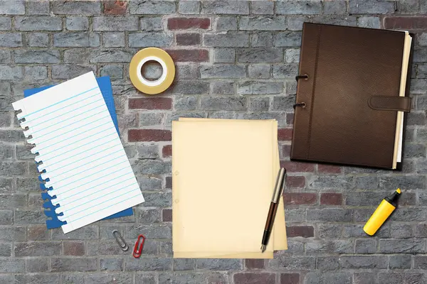 kalem ve kitap ofis kağıtları