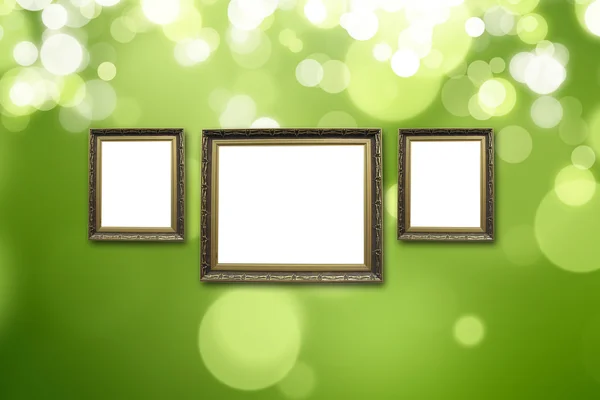 Picture frame hang on wall — Stock Photo, Image