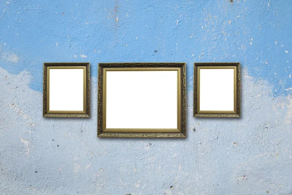 Picture frame hang on wall — Stock Photo, Image