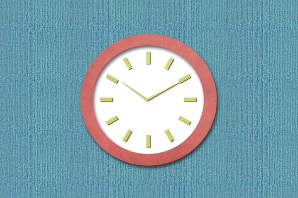 Time on Old Paper Clock — Stok fotoğraf