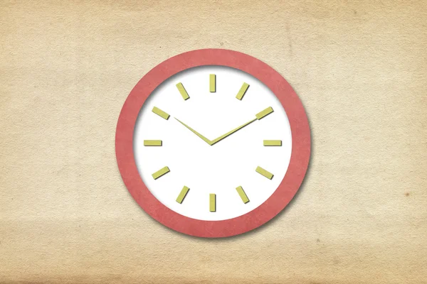 Time on Old Paper Clock — Stok fotoğraf
