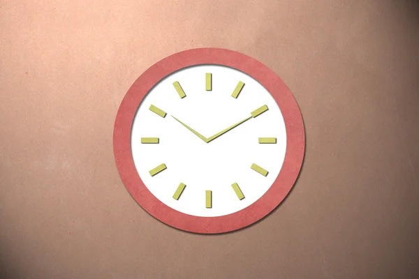 Czas na Stary zegar papier — Zdjęcie stockowe