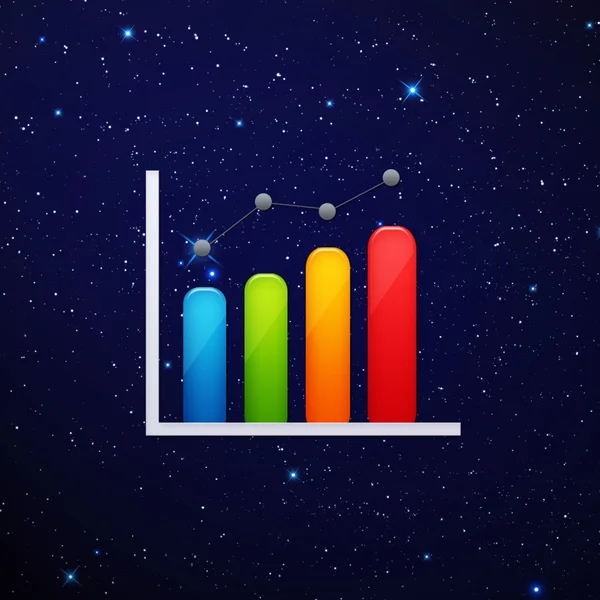 Wirtschaftsgrafik Stockbild