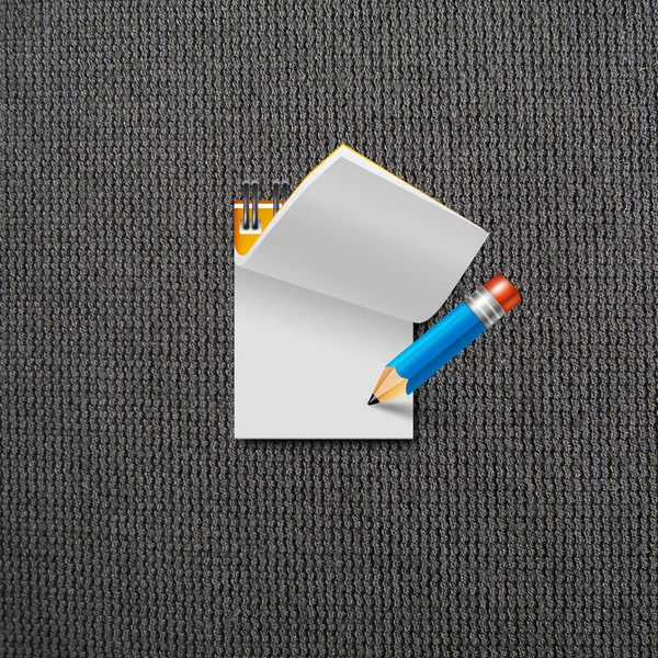 Paper note with pencil — Stock Photo, Image