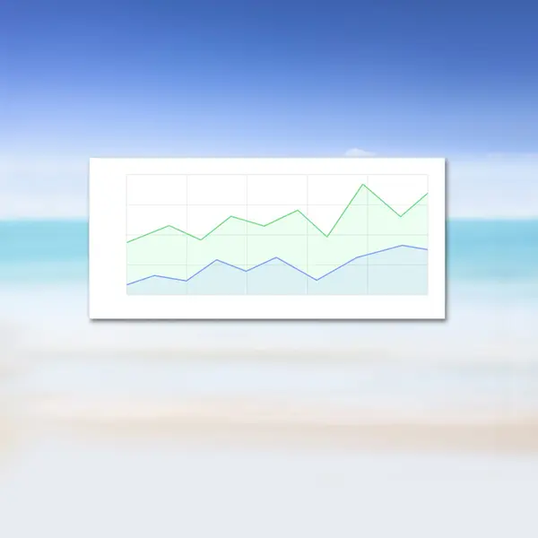 Obchodní graf — Stock fotografie