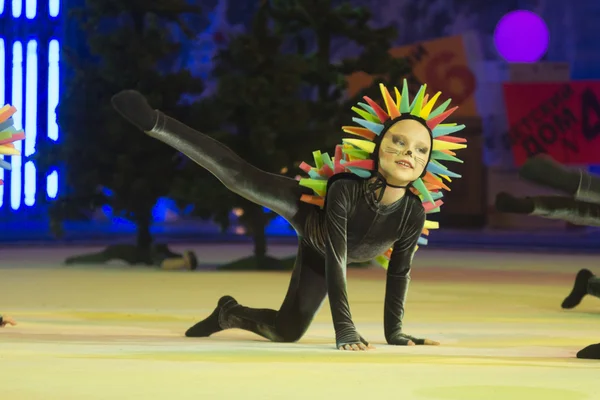 "Baby-Cup BelSwissBank" gymastics contest, Minsk, Belarus. — Stock Photo, Image