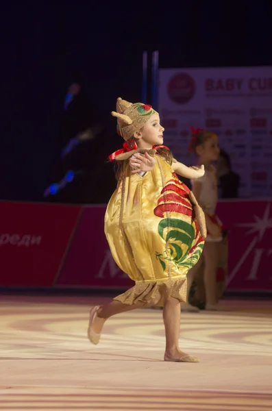 "Baby-Cup BelSwissBank" gymastics contest, Minsk, Belarus. — Stock Photo, Image