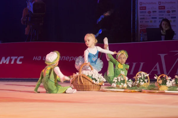 "Dětský pohár Belswissbank "gynešská soutěž, Minsk, Bělorusko. — Stock fotografie