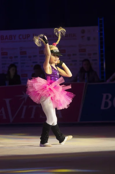 "Baby-Cup BelSwissBank" gymastics contest, Minsk, Belarus. — Stock Photo, Image