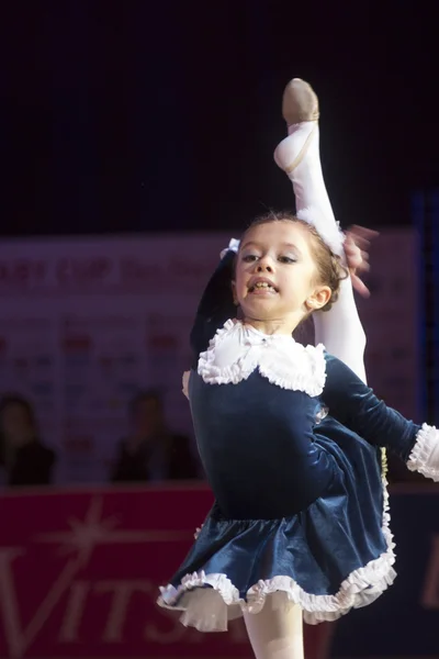 "Baby-Cup BelSwissBank" gymastics contest, Minsk, Belarus. — Stock Photo, Image