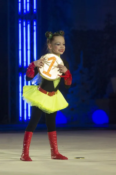 "Baby-Cup BelSwissBank" gymastics contest, Minsk, Belarus. — Stock Photo, Image