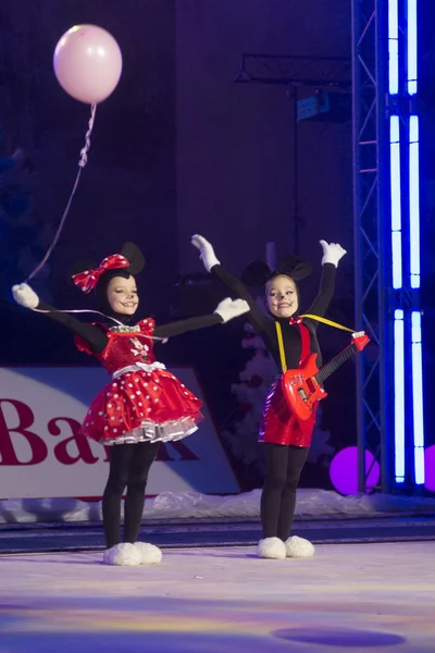 "Baby-Cup BelSwissBank" gymastics contest, Minsk, Belarus. — Stock Photo, Image