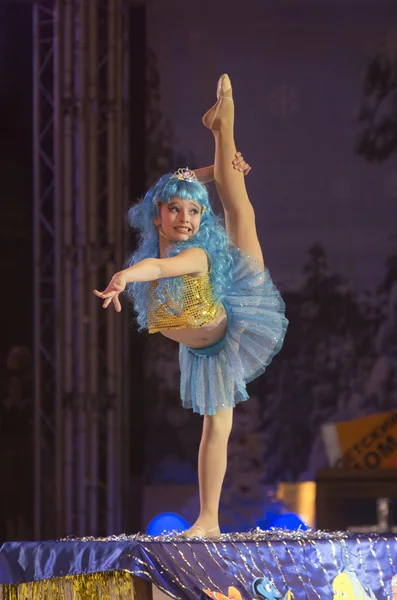 "Baby-Cup BelSwissBank "concurso de gimnasia, Minsk, Bielorrusia . — Foto de Stock