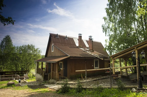 Eski Rus vintage house — Stok fotoğraf