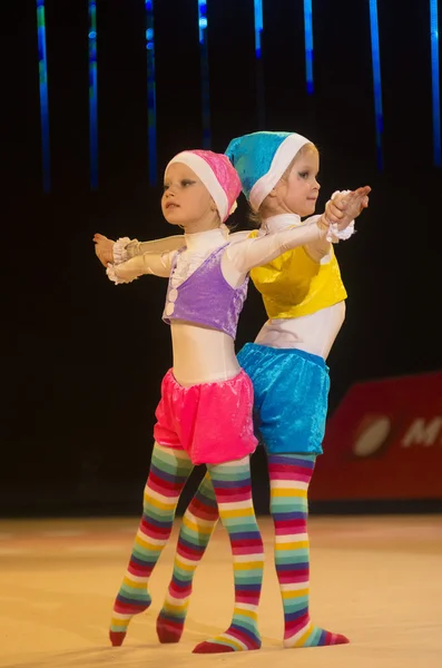 Baby-cup 2013 ritmiekhal wedstrijd in minsk, Wit-Rusland — Stockfoto