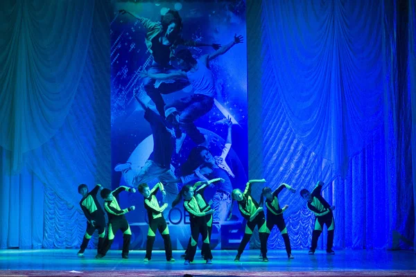 "Koreografide Küresel Dans" yarışmaları , 16 Şubat 2014, Minsk, Beyaz Rusya. — Stok fotoğraf