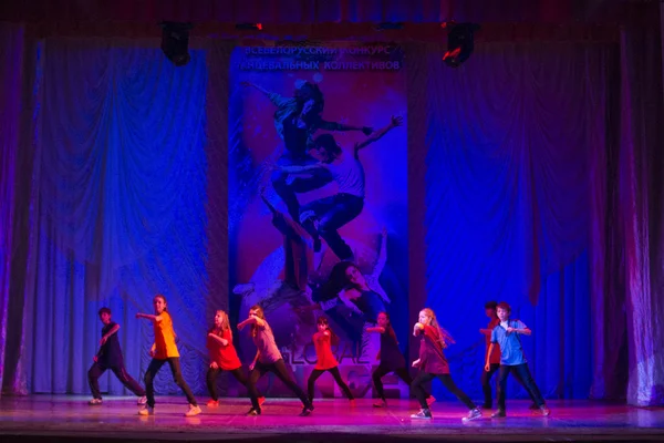 "Global Dance "zawody w choreografii, 16 lutego 2014 w Mińsku, Białoruś. — Zdjęcie stockowe